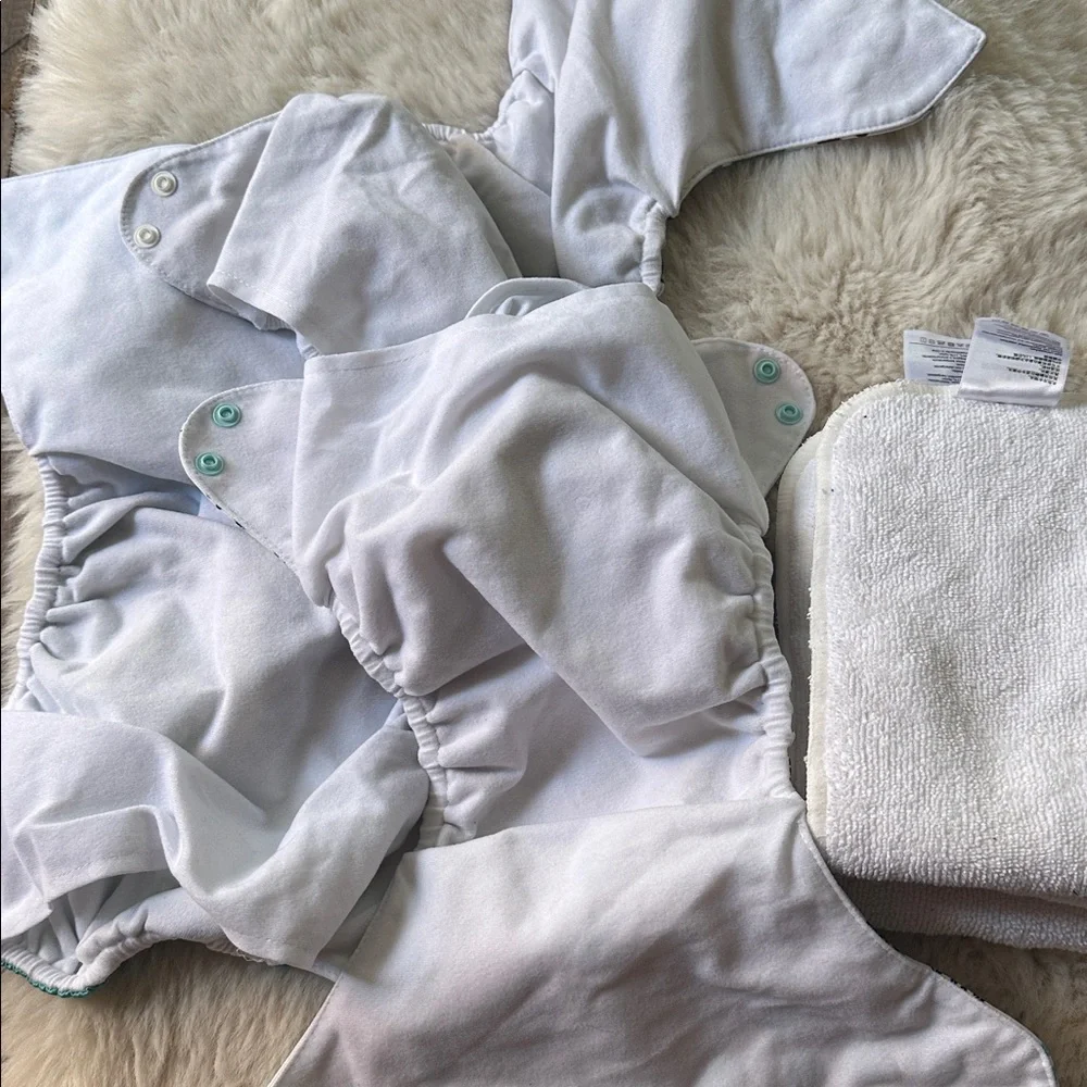 Adorable Elephant and Whale Diaper Covers Set